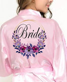 Bridesmaid satin robe