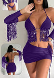 Lingerie Lycra - with threads of shiny sequins