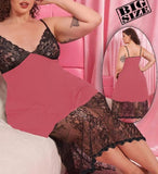 Lycra lingerie with lace from the tail and chest