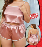 Two-piece satin pajama