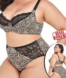 Lingerie tiger consists of two pieces made of lycra and lace