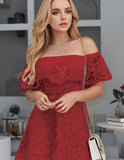 Joubert off shoulder dress