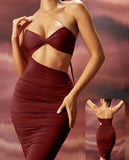 Lingerie made of Lycra, open on one side at the abdomen and with a single shoulder strap