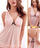 Lingerie made of chiffon with ruffles at the shoulders and tail