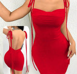 Dress made of Lycra with open back