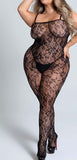 Jumpsuit made of Lycra net and lace