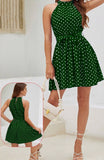 Dress made of dotted cotton