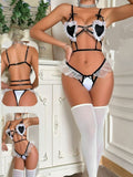 3-piece lingerie made of tulle and Lycra