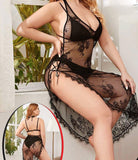 3-piece lingerie made of Lycra, tulle and lace