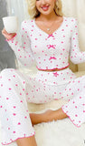 Two-piece pajamas made of cotton
