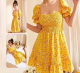 Dress made of floral cotton