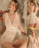 Lingerie made of dotted chiffon and lace