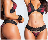 Two-piece lingerie made of Lycra and lace