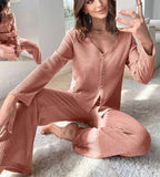 Two-piece pajamas made of corduroy