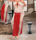 Belly dance suit made of lycra chiffon embroidered with shiny beads