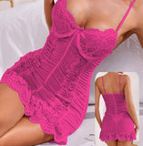 Lingerie made of ruffled chiffon and lace