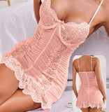 Lingerie made of ruffled chiffon and lace