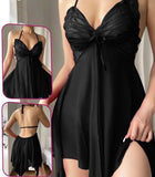 Lingerie made of chiffon with a butterfly shape at the chest and an open back