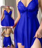 Lingerie made of chiffon with a butterfly shape at the chest and an open back