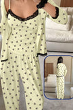 Three-piece pajamas made of cotton