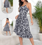 Floral butter dress with ruffled tail - Dala3ny