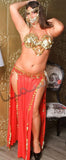 belly dance suit - With shiny rings